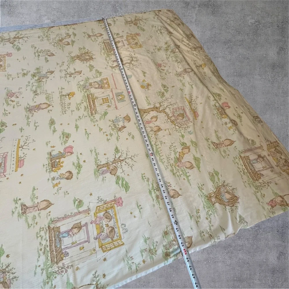 Vintage Betsey Clark‎ Flat Sheet 64x94 Children Cottagecore Quilt Craft Fabric